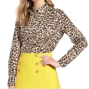 1901 Animal Print Button-Down Shirt